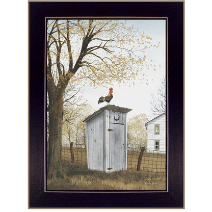 Morning Commute Outhouse Black Framed Print Wall Art HomeRoots