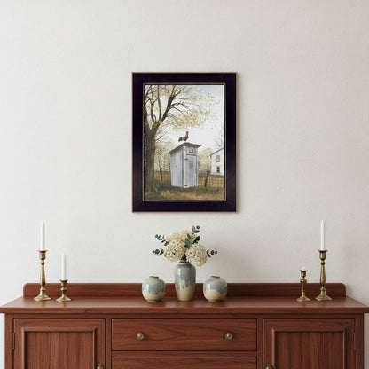 Morning Commute Outhouse Black Framed Print Wall Art HomeRoots