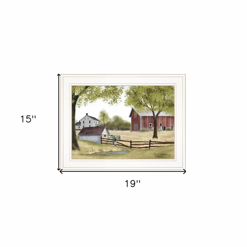 The Old Spring House 1 White Framed Print Wall Art — view 3