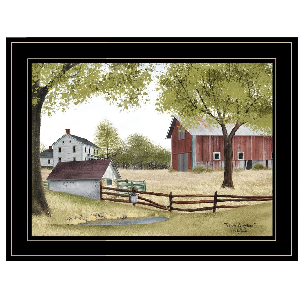 The Old Spring House 2 Black Framed Print Wall Art — view 1
