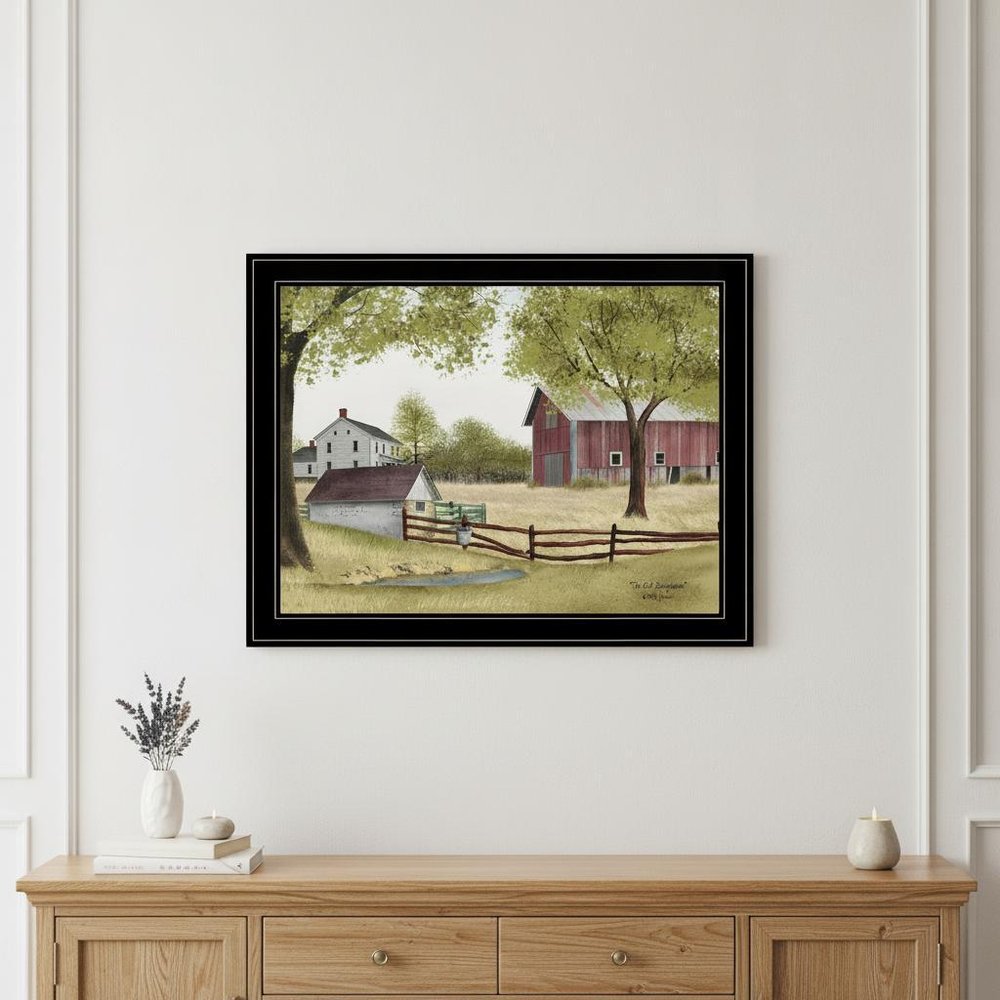 The Old Spring House 4 Black Framed Print Wall Art — view 5