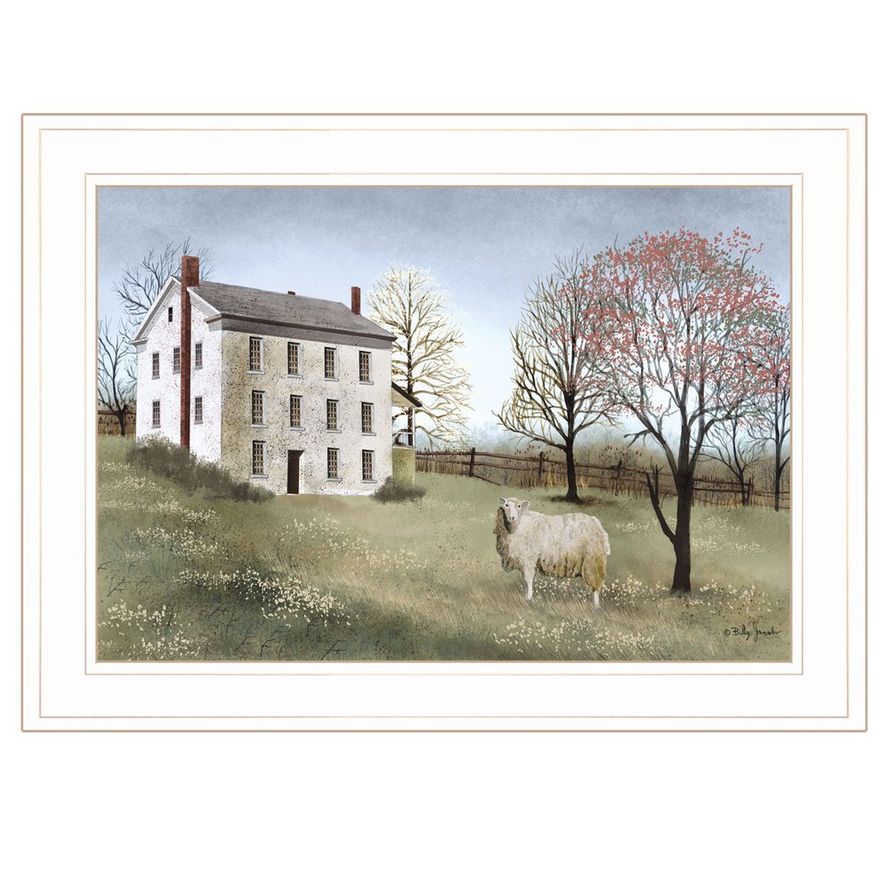 Spring at White House Farm 1 White Framed Print Wall Art HomeRoots