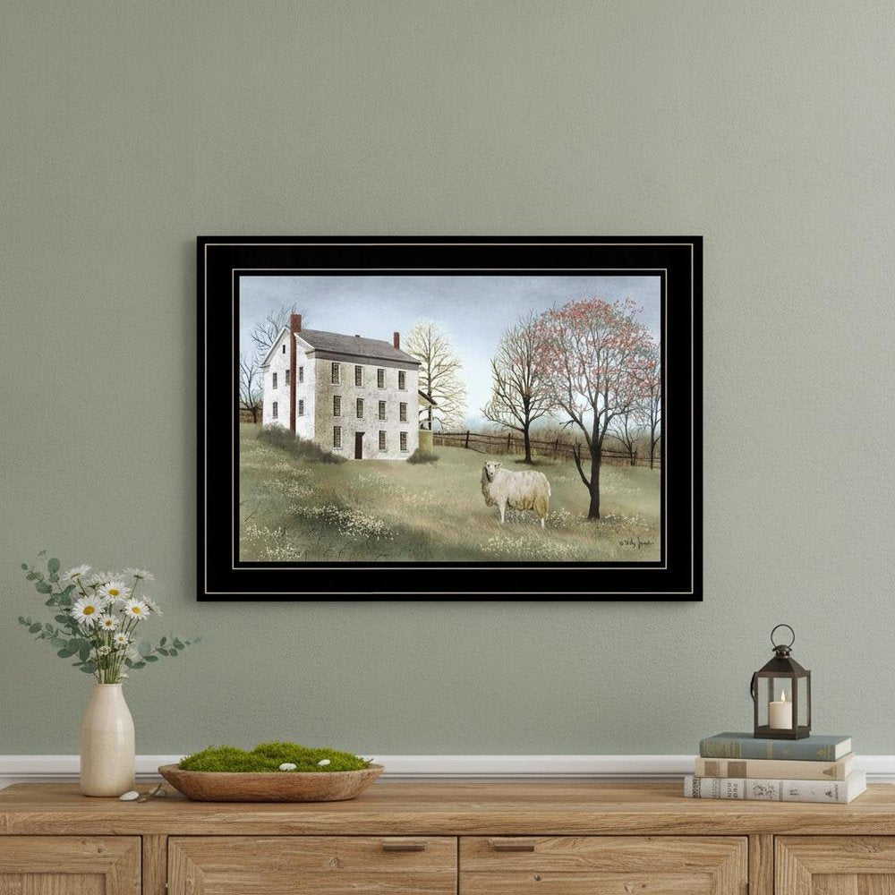 Spring at White House Farm 2 Black Framed Print Wall Art — view 5