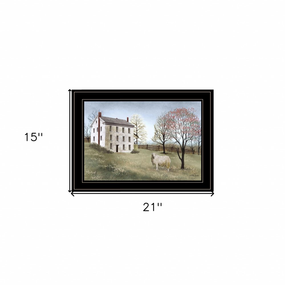 Spring at White House Farm 2 Black Framed Print Wall Art — view 4