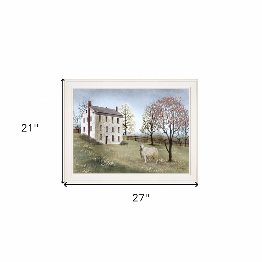 Spring At White House Farm 3 White Framed Print Wall Art — view 4
