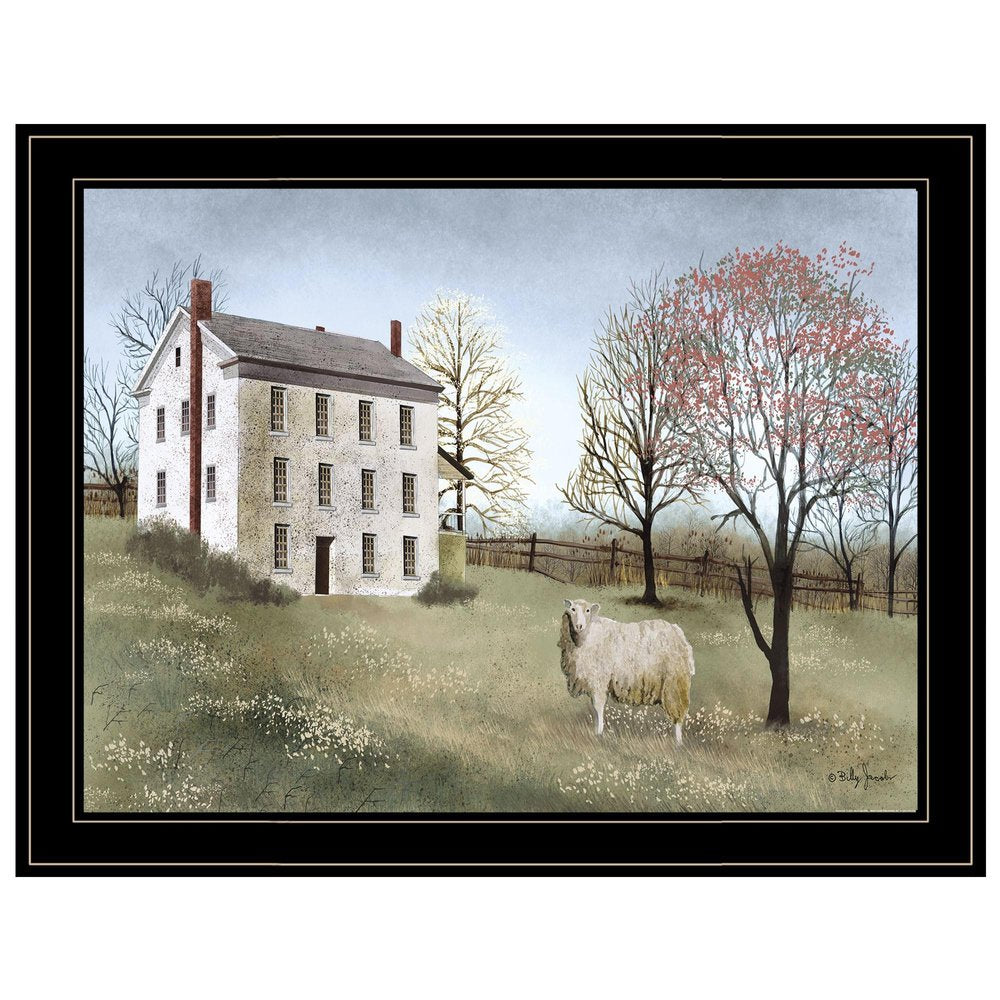 Spring at White House Farm 4 Black Framed Print Wall Art — view 1