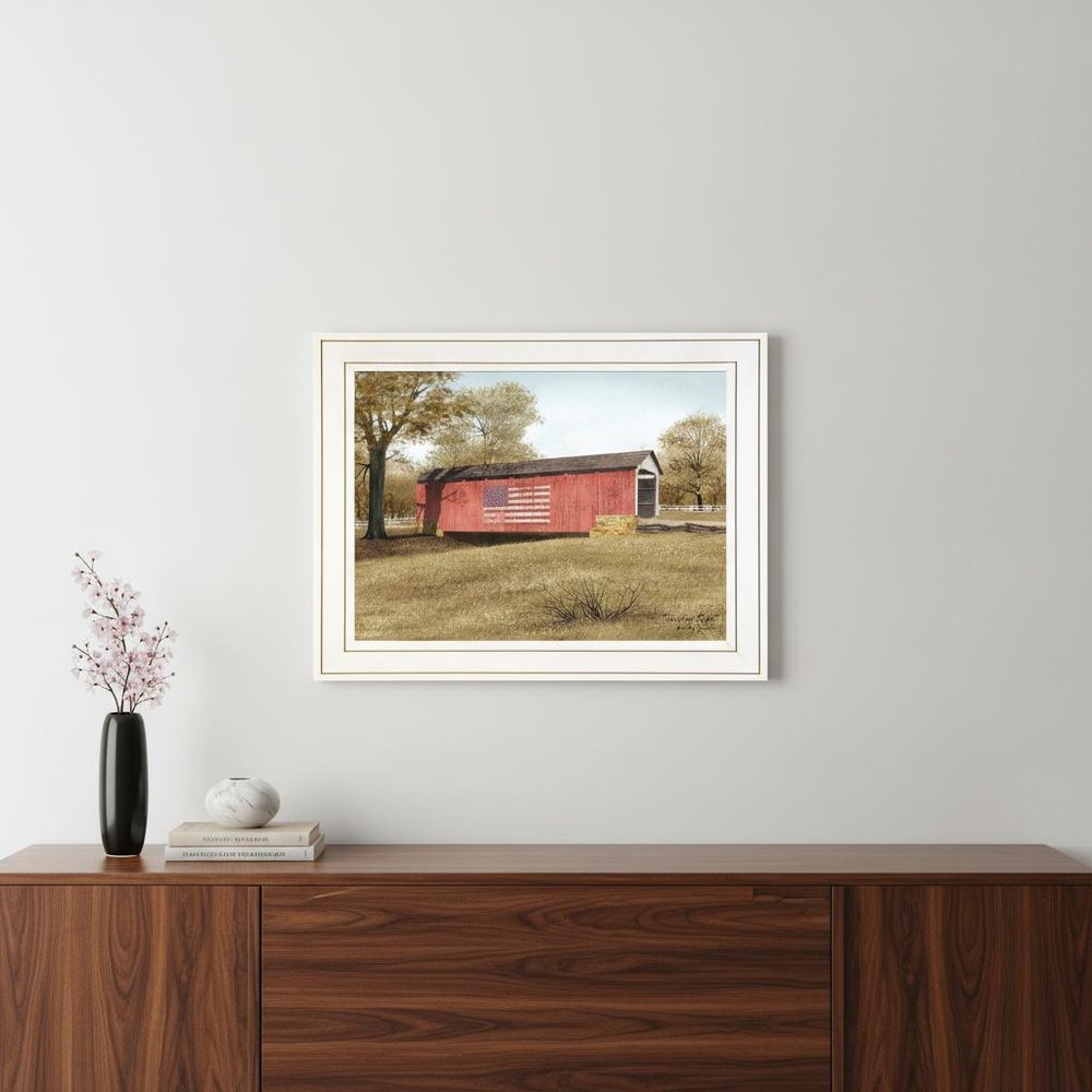 Sassafras Ridge 1 White Framed Print Wall Art HomeRoots
