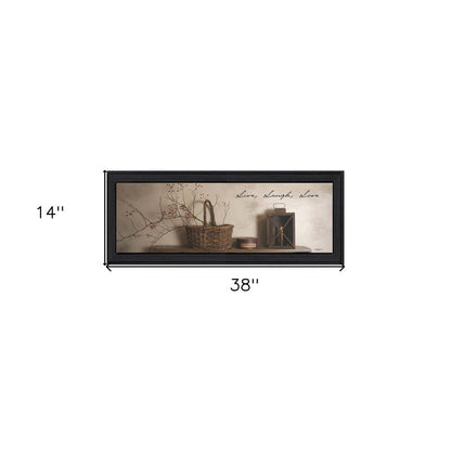 Live Laugh and Love 2 Black Framed Print Wall Art HomeRoots