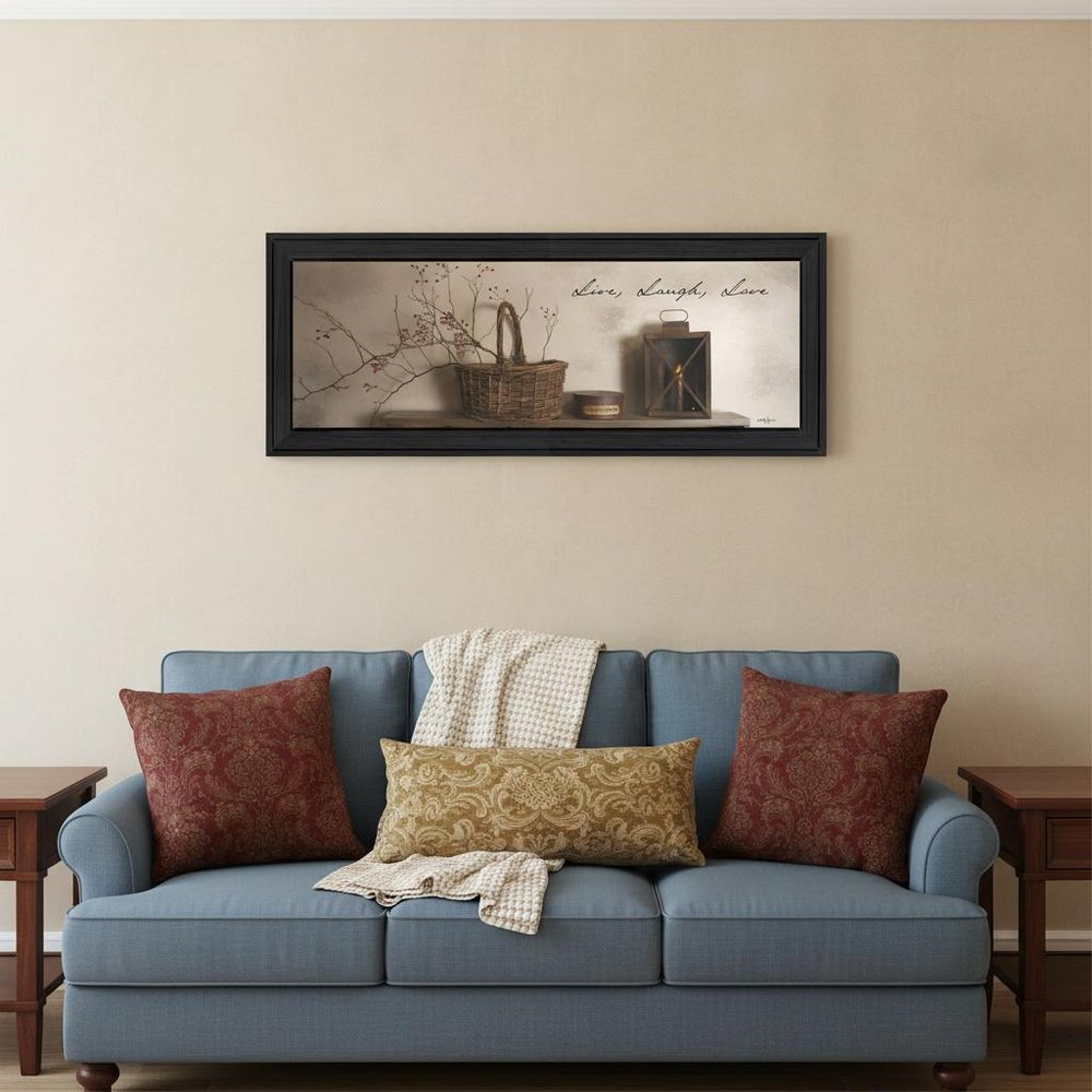 Live Laugh and Love 2 Black Framed Print Wall Art — view 5