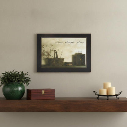 Live Laugh and Love Black Framed Print Wall Art HomeRoots