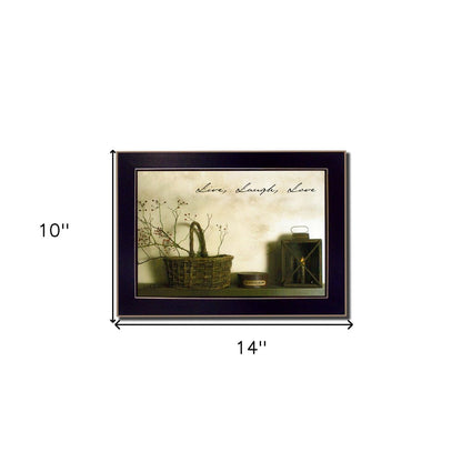 Live Laugh and Love Black Framed Print Wall Art HomeRoots