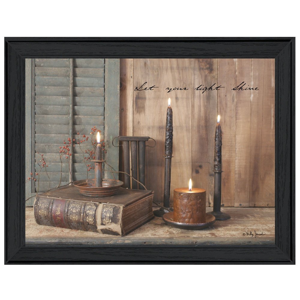 Let Your Light Shine 3 Black Framed Print Wall Art HomeRoots