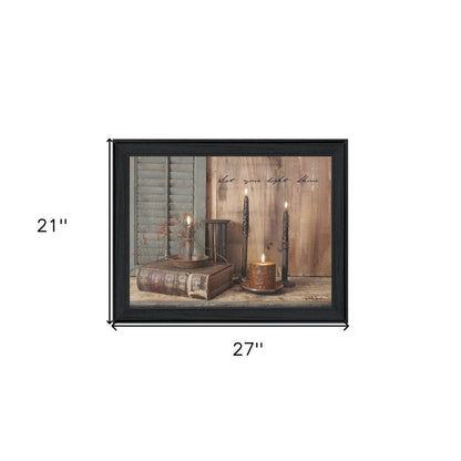 Let Your Light Shine 3 Black Framed Print Wall Art HomeRoots