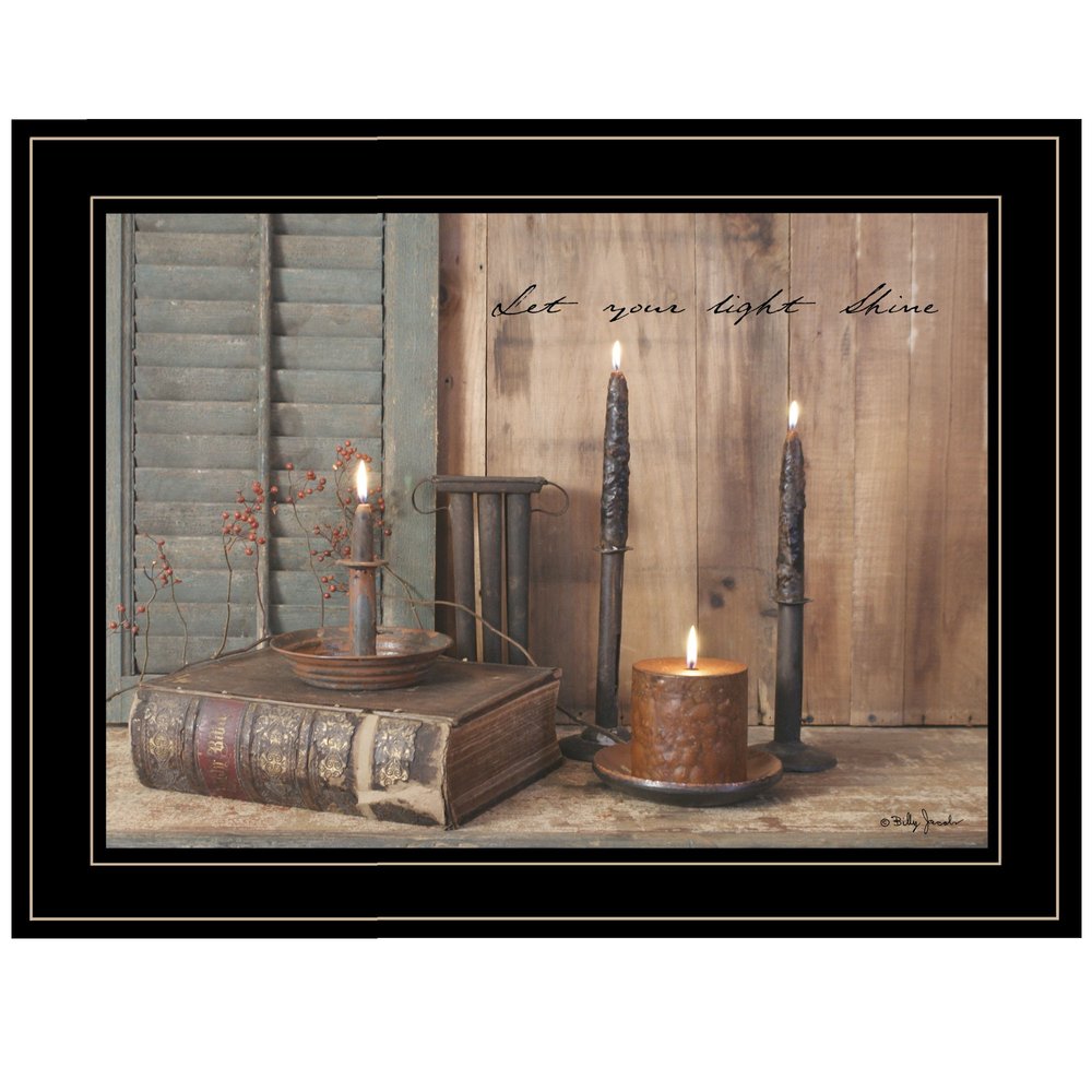Let Your Light Shine 2 Black Framed Print Wall Art HomeRoots