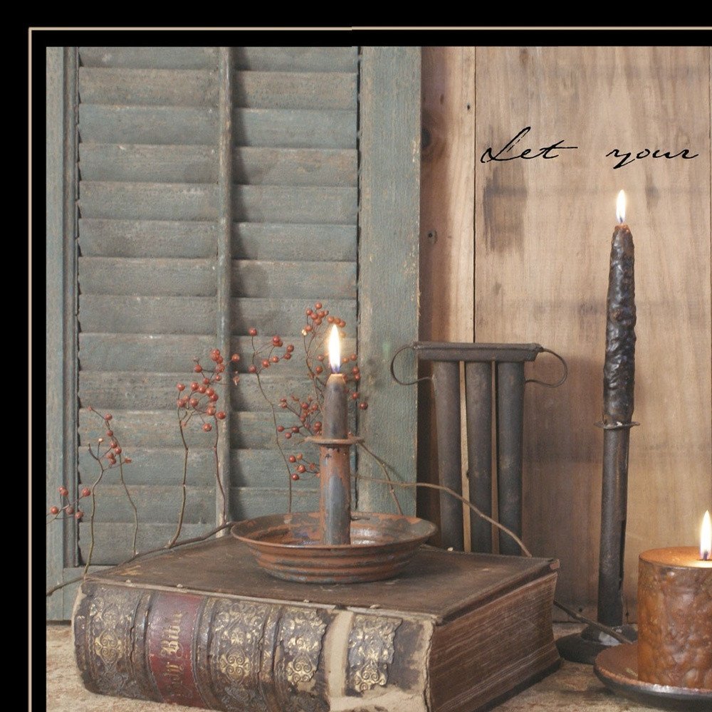 Let Your Light Shine 2 Black Framed Print Wall Art — view 3