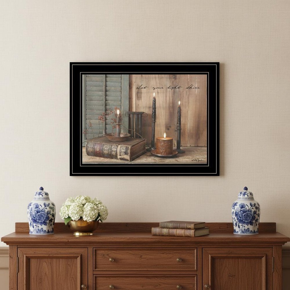 Let Your Light Shine 2 Black Framed Print Wall Art HomeRoots