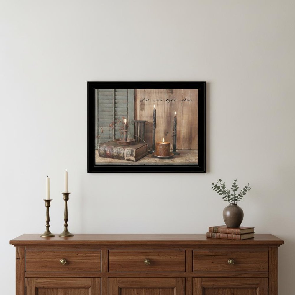 Let Your Light Shine 5 Black Framed Print Wall Art — view 5