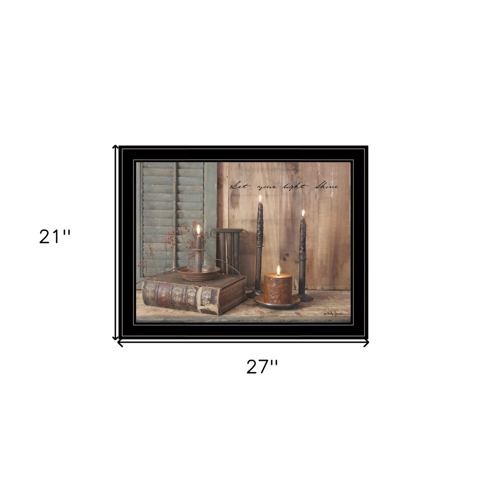 Let Your Light Shine 5 Black Framed Print Wall Art HomeRoots