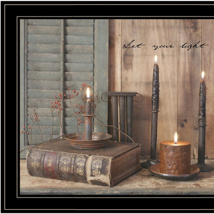 Let Your Light Shine 5 Black Framed Print Wall Art HomeRoots