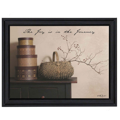 The Joy is the Journey Black Framed Print Wall Art HomeRoots
