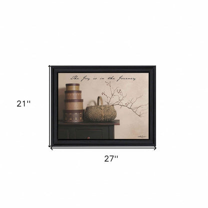 The Joy is the Journey Black Framed Print Wall Art HomeRoots
