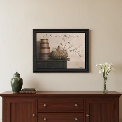 The Joy is the Journey Black Framed Print Wall Art HomeRoots