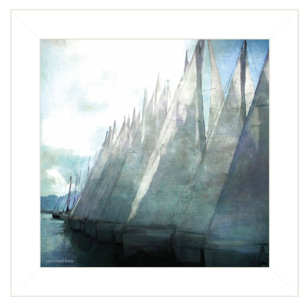 Sailboat Marina I 1 White Framed Print Wall Art HomeRoots