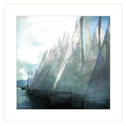 Sailboat Marina I 1 White Framed Print Wall Art HomeRoots