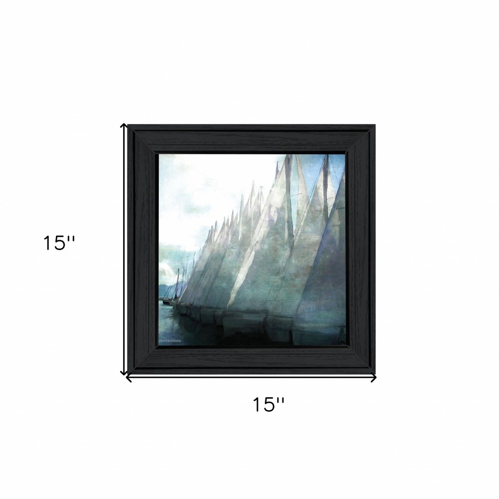 Sailboat Marina I 3 Black Framed Print Wall Art — view 3