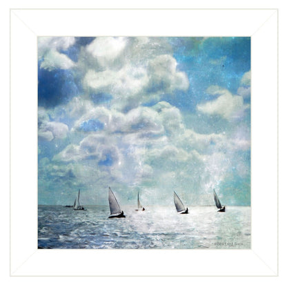 Sailing White Waters 1 White Framed Print Wall Art HomeRoots