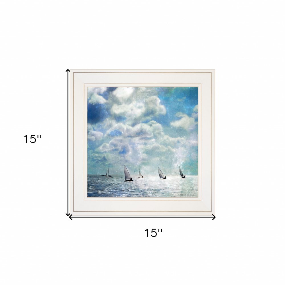 Sailing White Waters 2 White Framed Print Wall Art HomeRoots