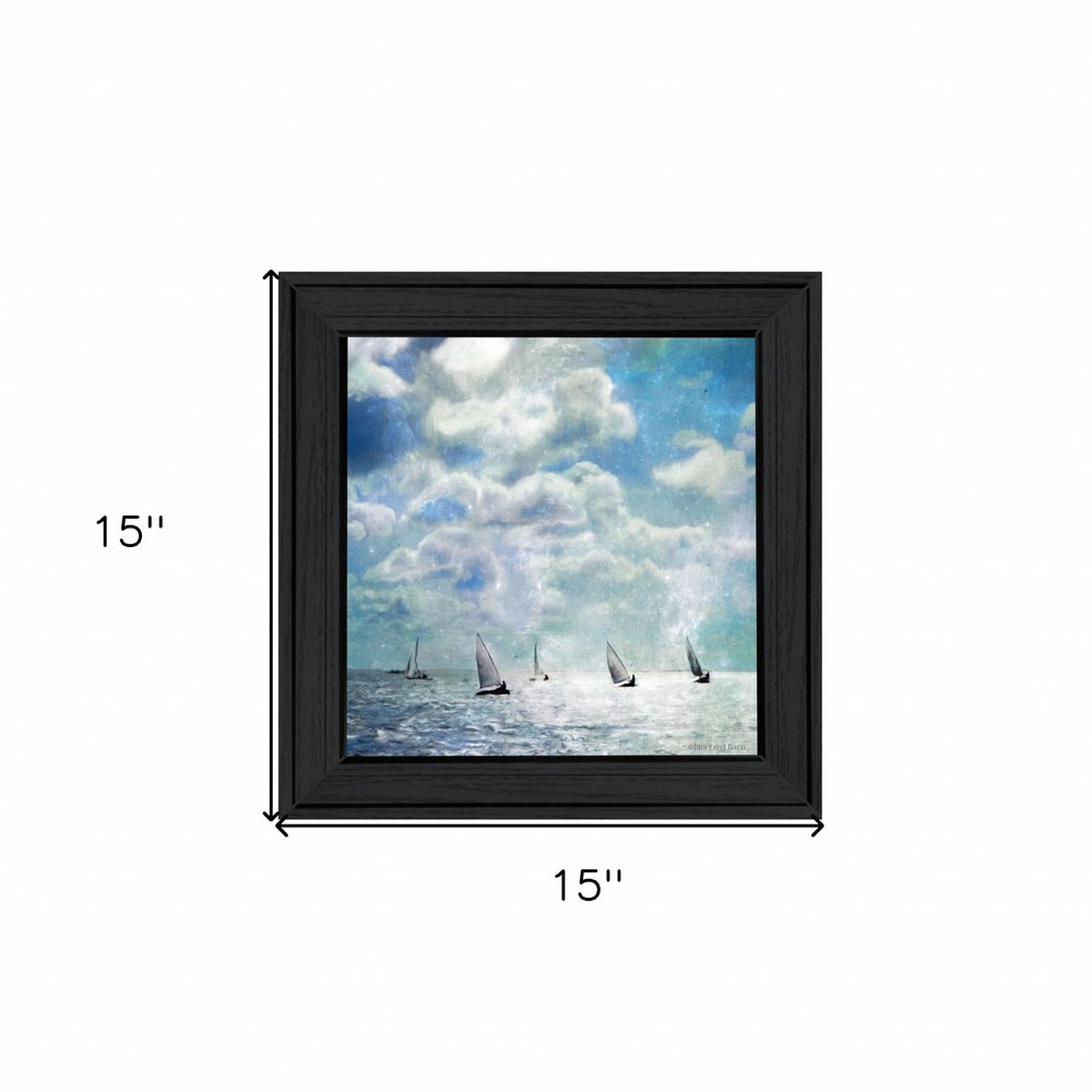 Sailing White Waters 3 Black Framed Print Wall Art HomeRoots