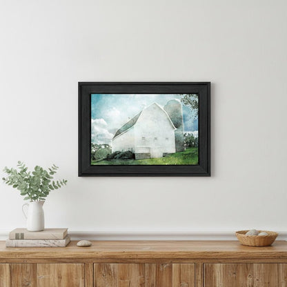 White Barn 2 Black Framed Print Wall Art HomeRoots