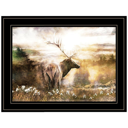 Heading Home Elk 2 Black Framed Print Wall Art HomeRoots