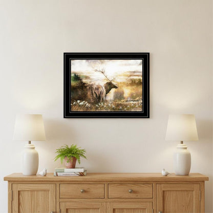 Heading Home Elk 2 Black Framed Print Wall Art HomeRoots