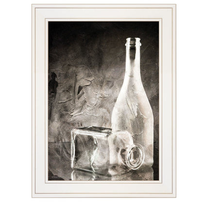 Moody Gray Glassware Still Life 1 White Framed Print Kitchen Wall Art HomeRoots