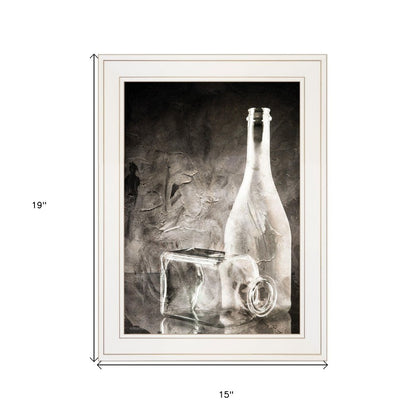 Moody Gray Glassware Still Life 1 White Framed Print Kitchen Wall Art HomeRoots