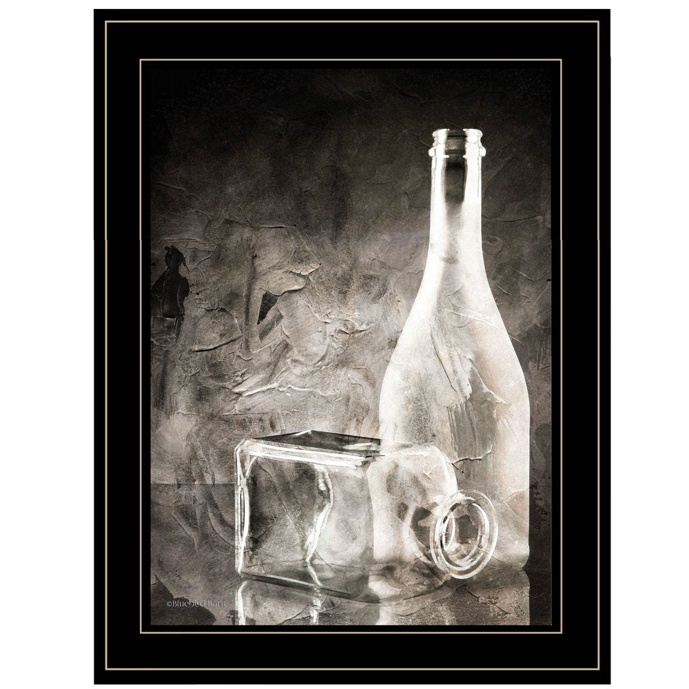 Moody Gray Glassware Still Life 3 Black Framed Print Kitchen Wall Art HomeRoots