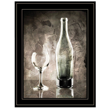 Moody Gray Wine Glass Still Life 3 Black Framed Print Wall Art HomeRoots