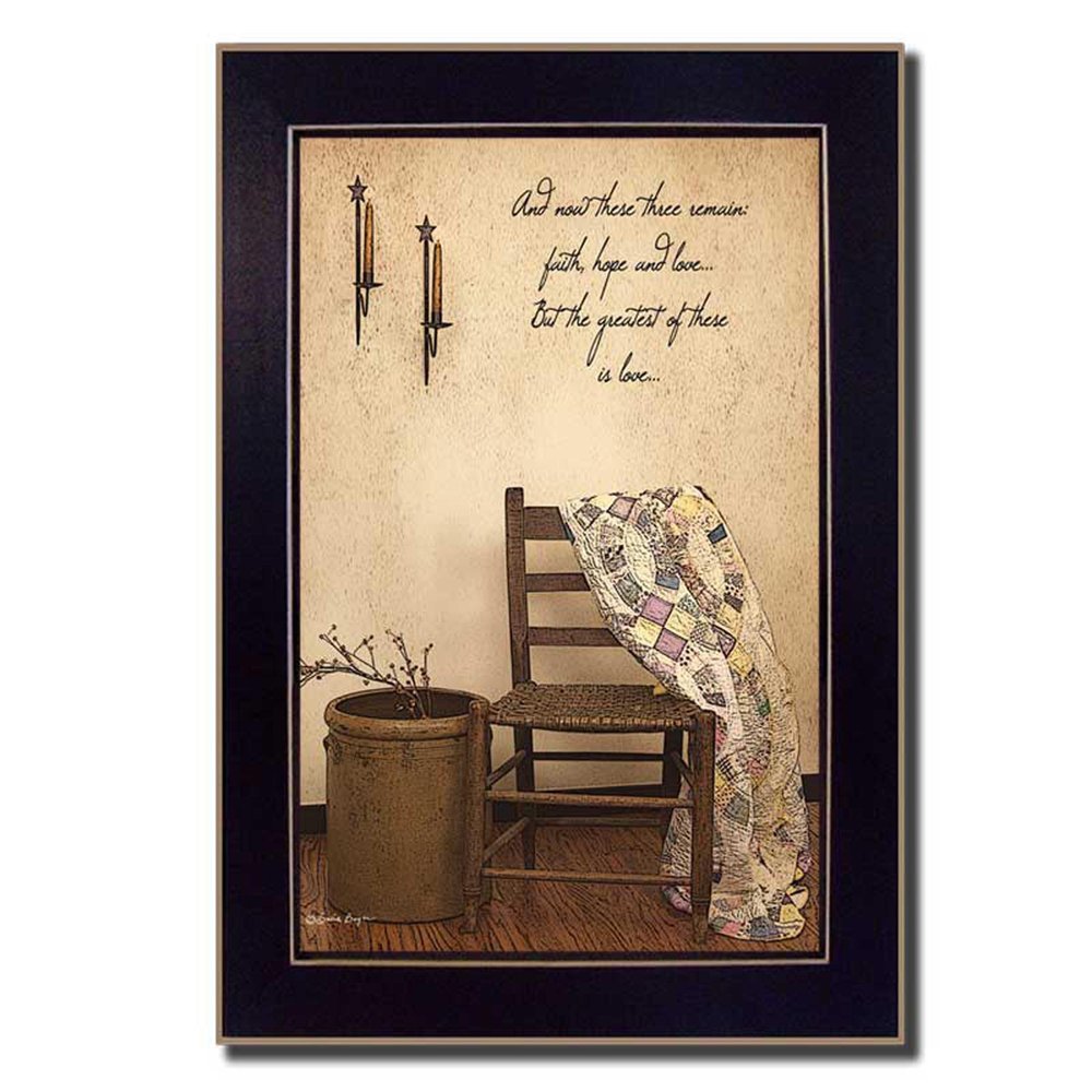 These Three Remain 4 Black Framed Print Wall Art — view 1