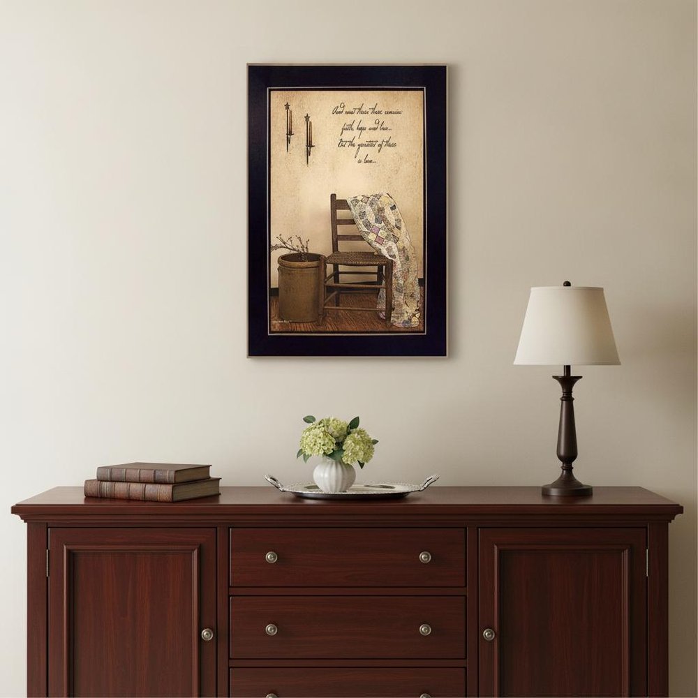 These Three Remain 4 Black Framed Print Wall Art — view 4