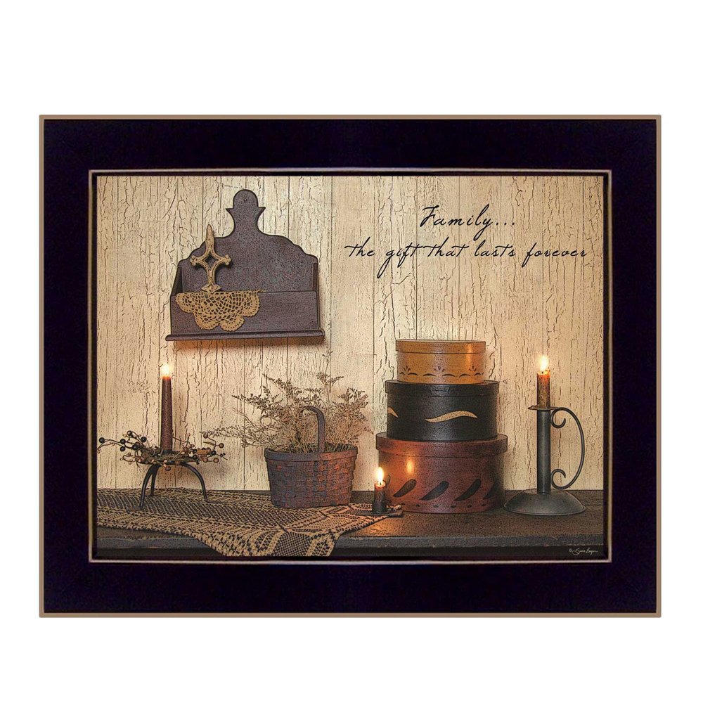 Forever Family 3 Black Framed Print Wall Art — view 1