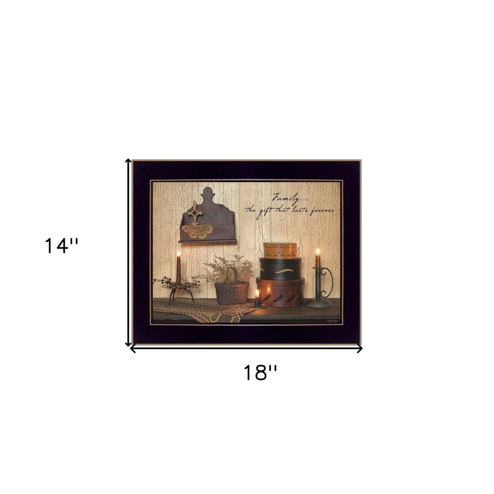 Forever Family 3 Black Framed Print Wall Art — view 4