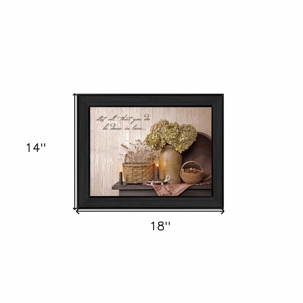 Done in Love 1 Black Framed Print Wall Art — view 3