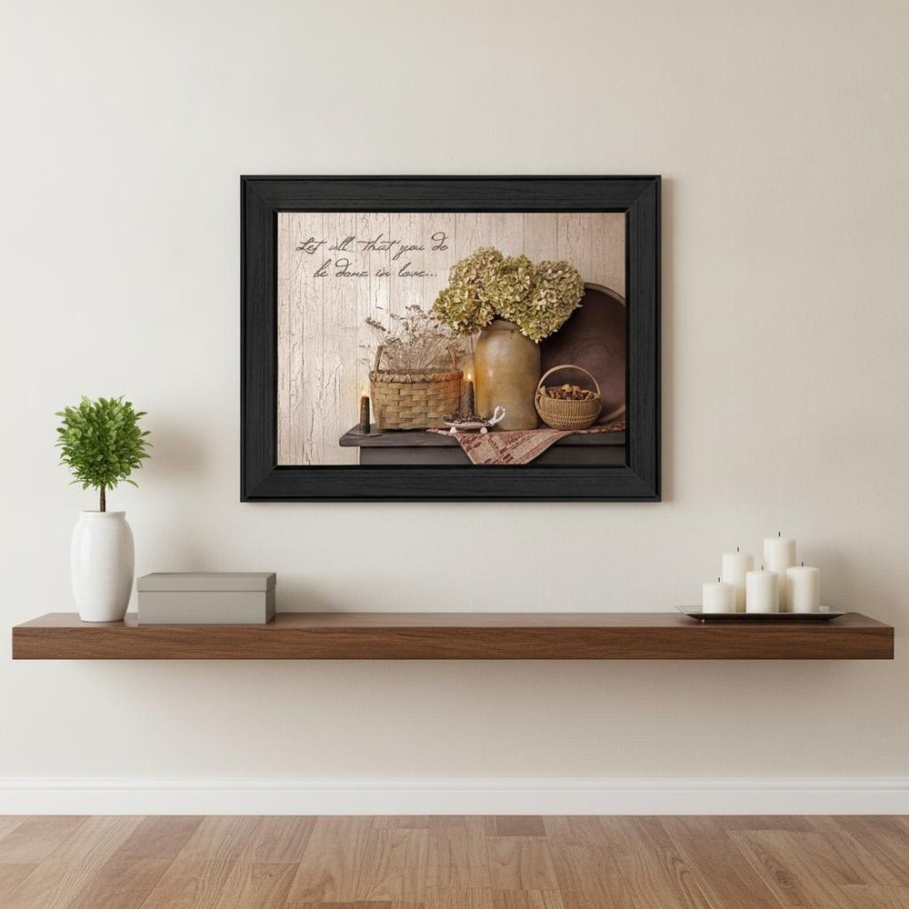 Done in Love 1 Black Framed Print Wall Art — view 4