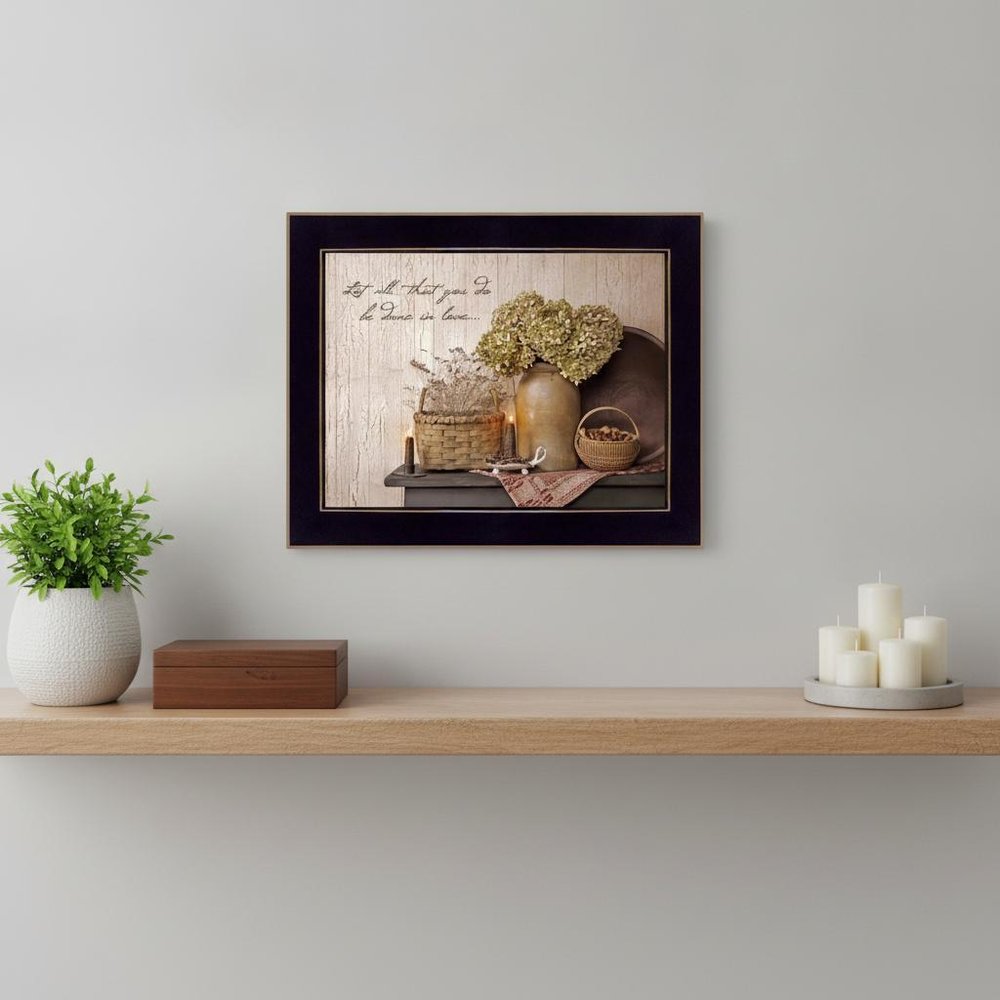 Done in Love 2 Black Framed Print Wall Art — view 4