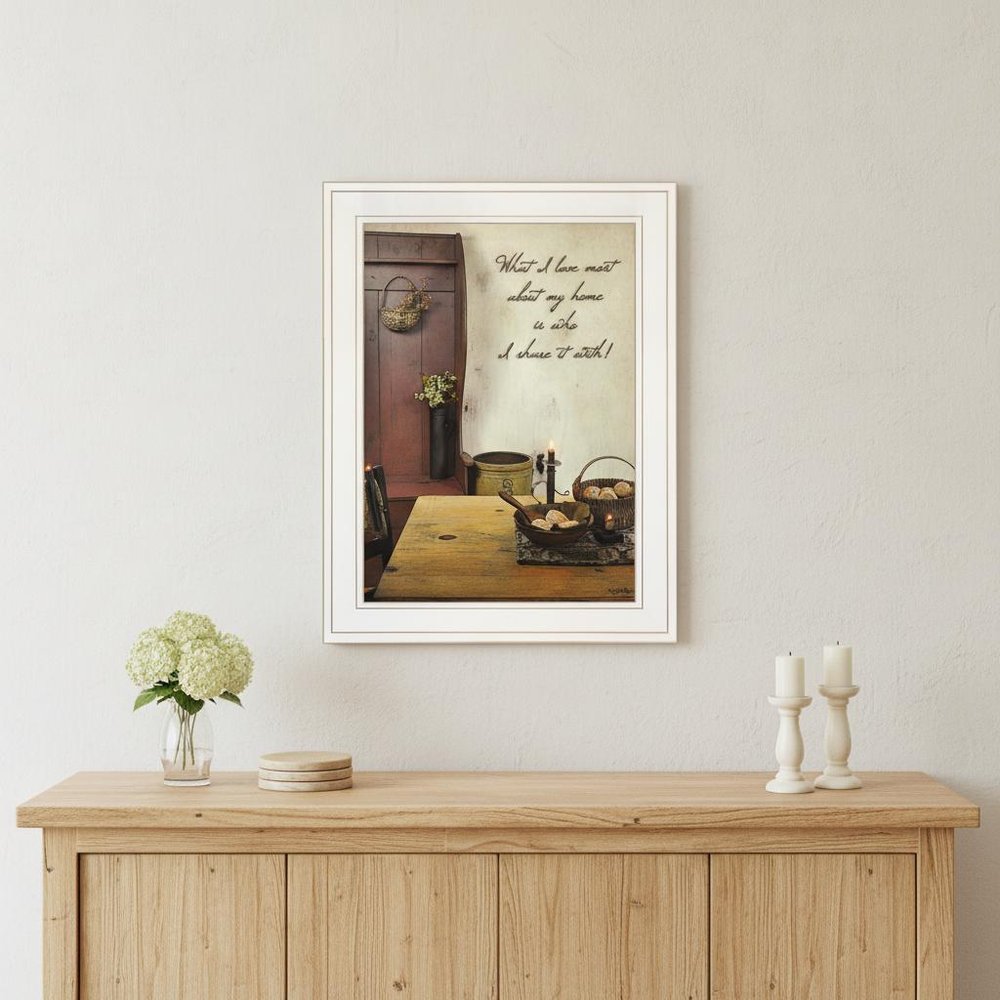 What I love Most 2 White Framed Print Kitchen Wall Art — view 4