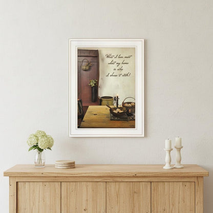 What I love Most 2 White Framed Print Kitchen Wall Art
