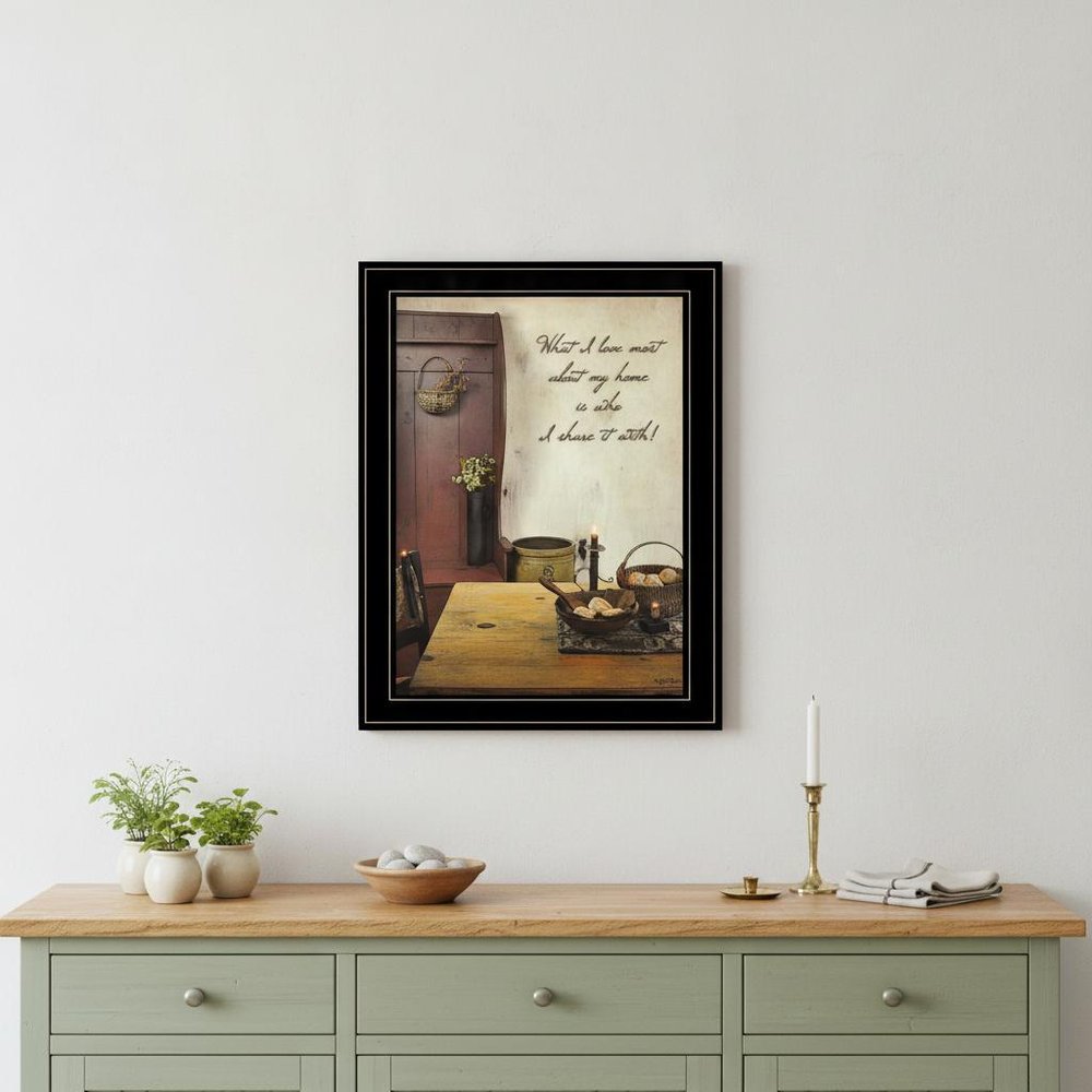 What I love Most 3 Black Framed Print Kitchen Wall Art — view 6