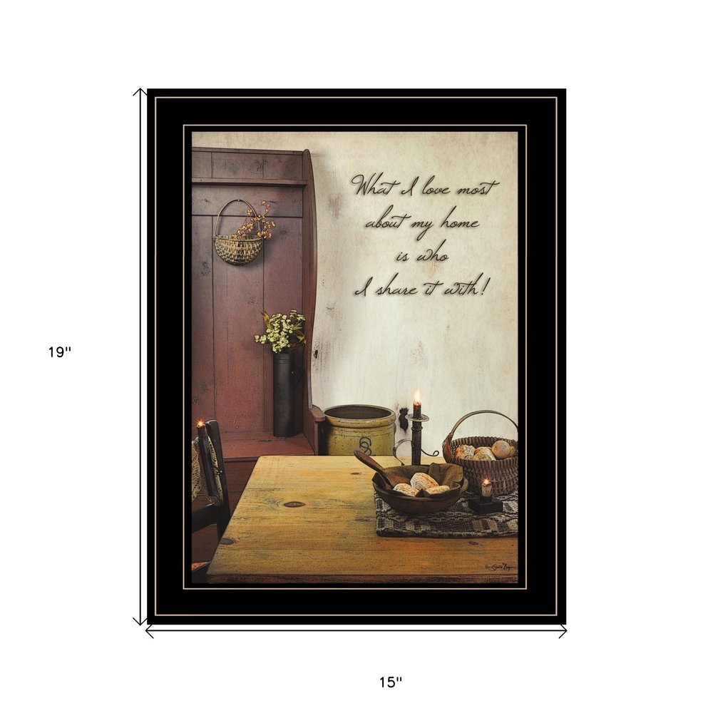 What I love Most 3 Black Framed Print Kitchen Wall Art — view 3